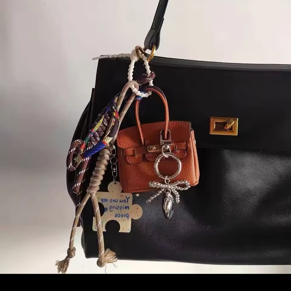Unbranded Birkin bag purse charm